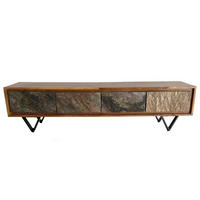 TV-BÄNK  i 160/40/35 cm  - sheshamfärgad/multicolor, Natur, metall/trä (160/40/35cm) - Livetastic