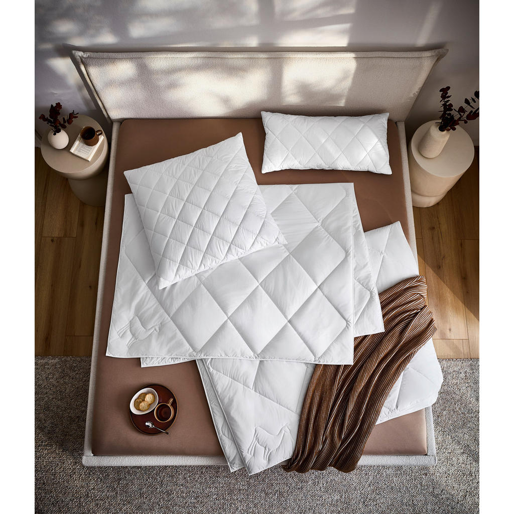Thumbnail - Sleeptex Ganzjahresdecke Pasco, Weiß, Textil, Füllung: Wolle, 135x200 cm, Oeko-Tex® Standard 100, Schlaftextilien, Bettd...