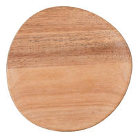 DEKOTELLER - Akaziefarben, Design, Holz (13cm) - Räder