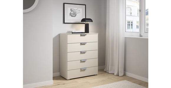 KOMMODE  in 80/100/43 cm  - Champagner/Dunkelgrau, Design, Holzwerkstoff/Metall (80/100/43cm) - Carryhome