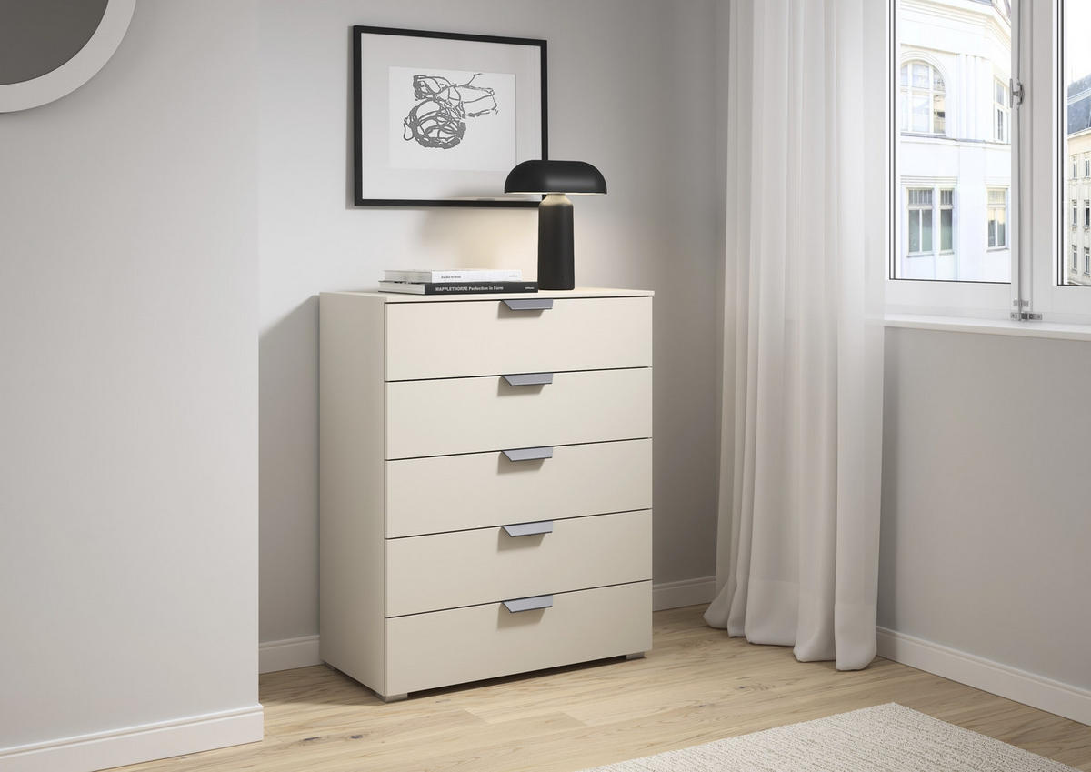 KOMMODE  in 80/100/43 cm  - Champagner/Dunkelgrau, Design, Holzwerkstoff/Metall (80/100/43cm) - Carryhome