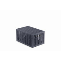 DOBOZ  - sötétszürke, Basics, műanyag (30,0/15,4/18,8cm) - Curver