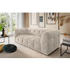 2,5-SITZER Struktur Creme  - Creme/Schwarz, Design, Kunststoff/Textil (218/72/95cm) - Livetastic