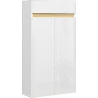 ORMAR ZA OBUĆU  boje hrasta, bijela visoki sjaj  drvni materijal     - boje hrasta/bijela visoki sjaj, Design, drvni materijal (63/114/35cm) - MID.YOU