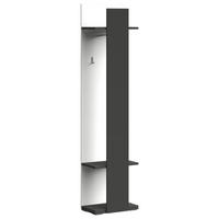 GARDEROBENPANEEL  in 50/207/31 cm  - Weiss/Graphitfarben, Design, Holzwerkstoff (50/207/31cm) - Xora