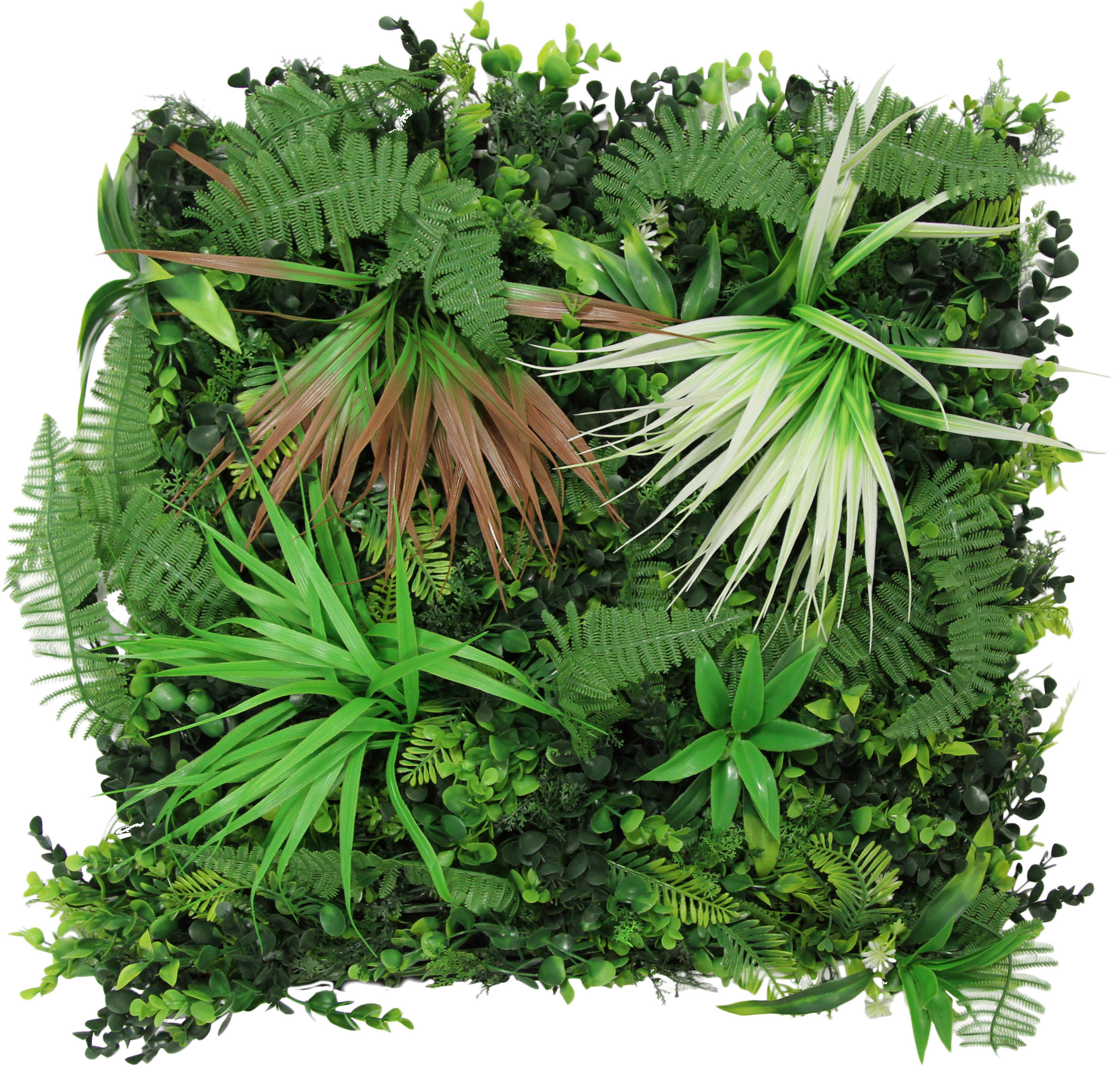 AKUSTIKPANEEL Modular Wall System Design Flora 52/52/5 cm  - Grün, Modern, Kunststoff (52/52/5cm) - Jangal