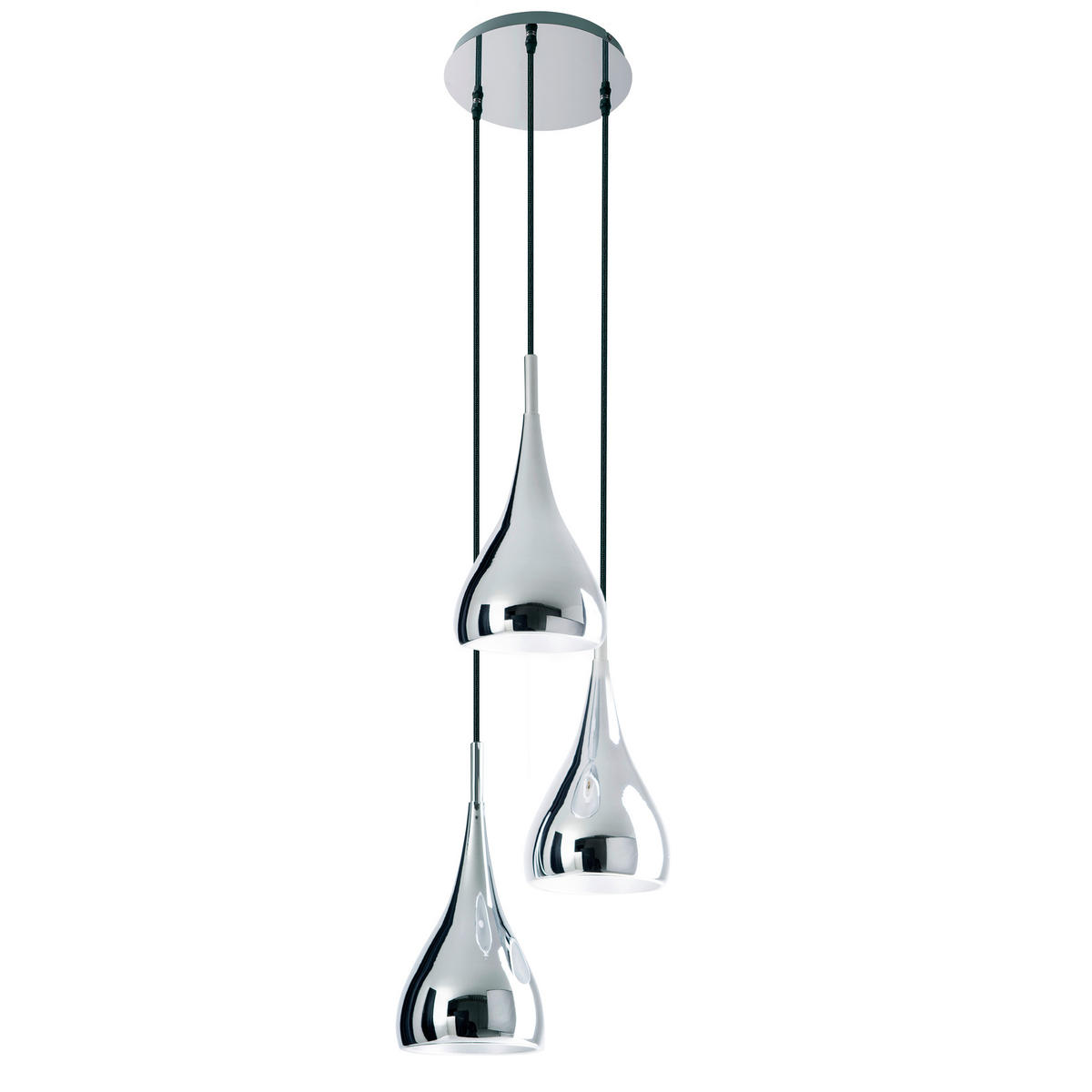 HÄNGELEUCHTE 30/120 cm   - Chromfarben, Trend, Metall (30/120cm) - Näve