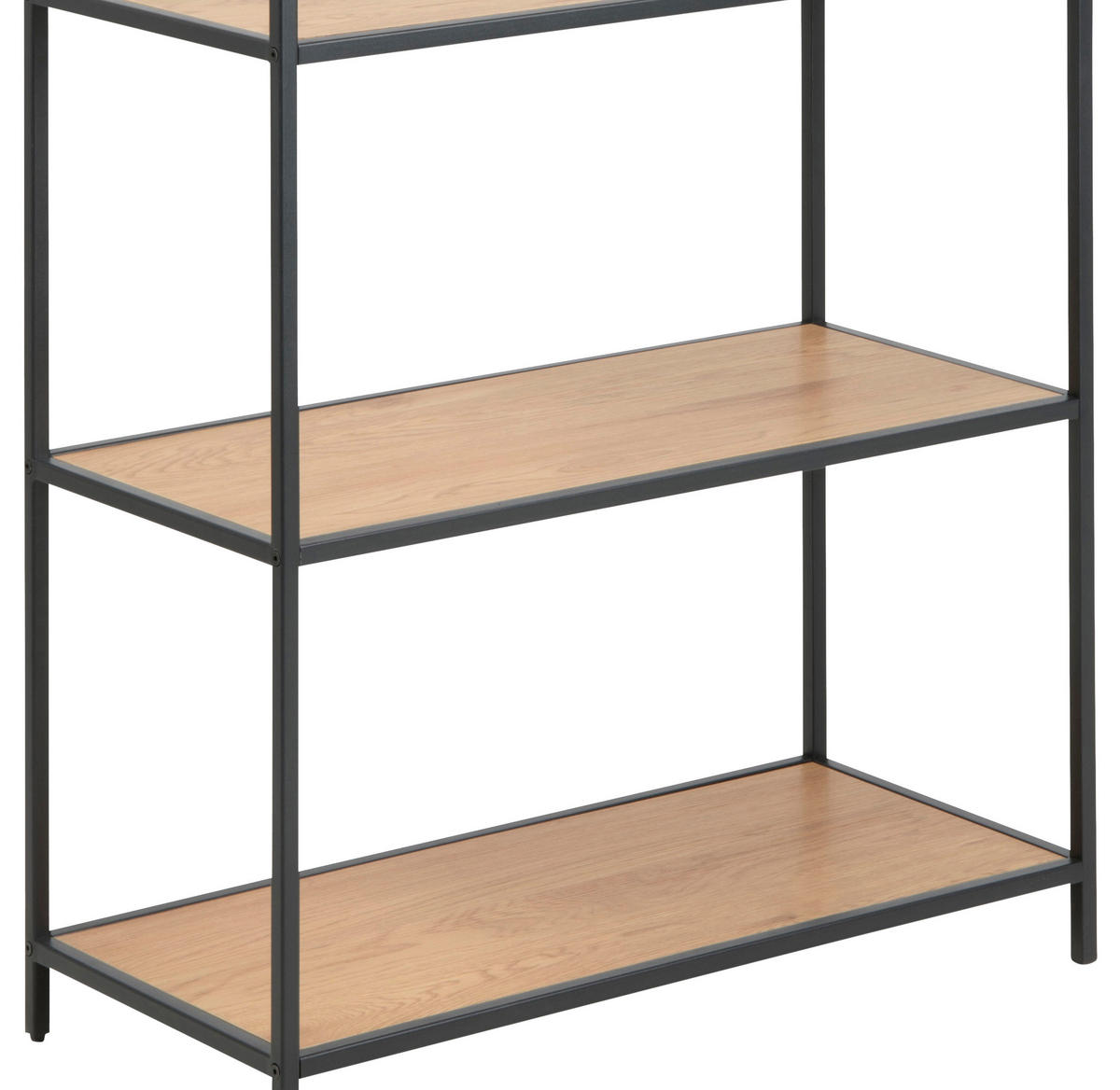 REGAL Eichefarben  - Eichefarben/Schwarz, Trend, Holzwerkstoff/Metall (77/150/35cm) - MID.YOU