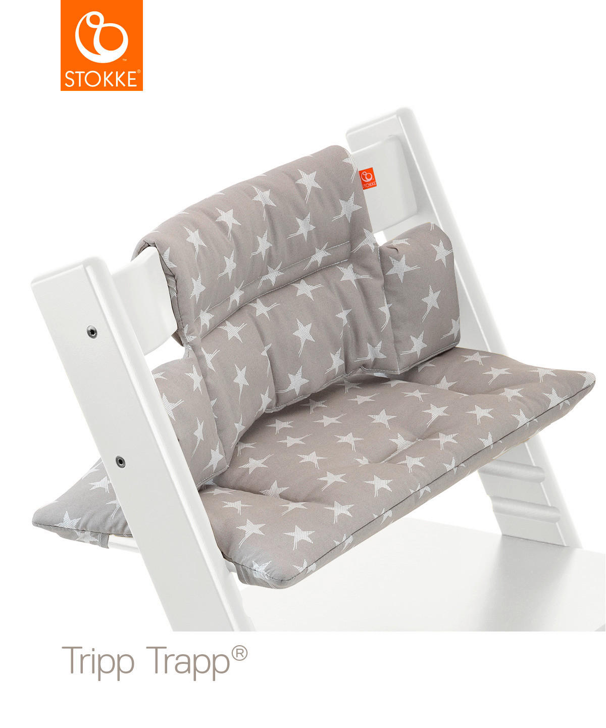 HOCHSTUHLEINLAGE Tripp Trapp Sitzkissen  - Greige/Beige, Basics, Textil (28/21/7cm) - Stokke