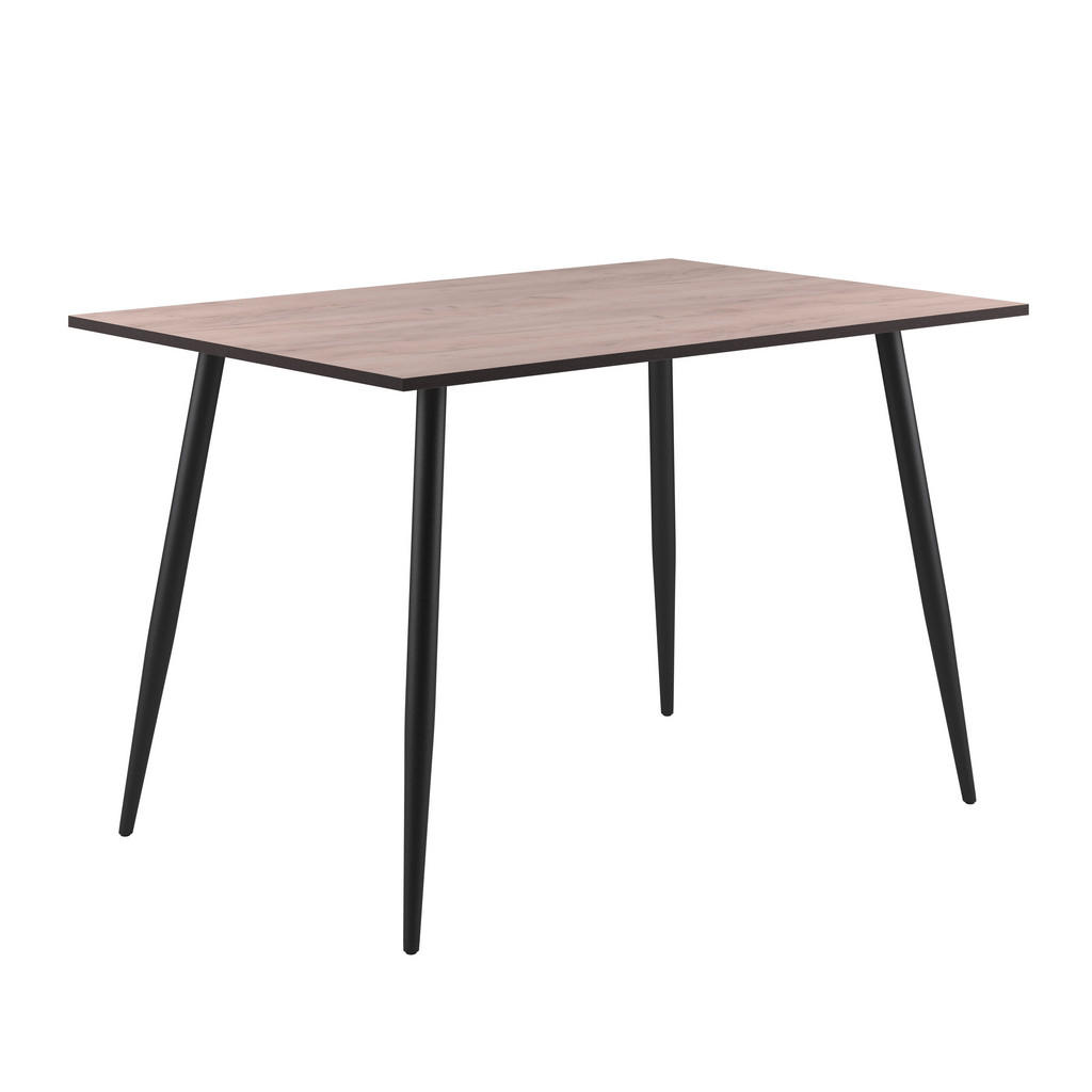 Esstisch Tom 120x76x80 Cm Naturfarben/schwarz