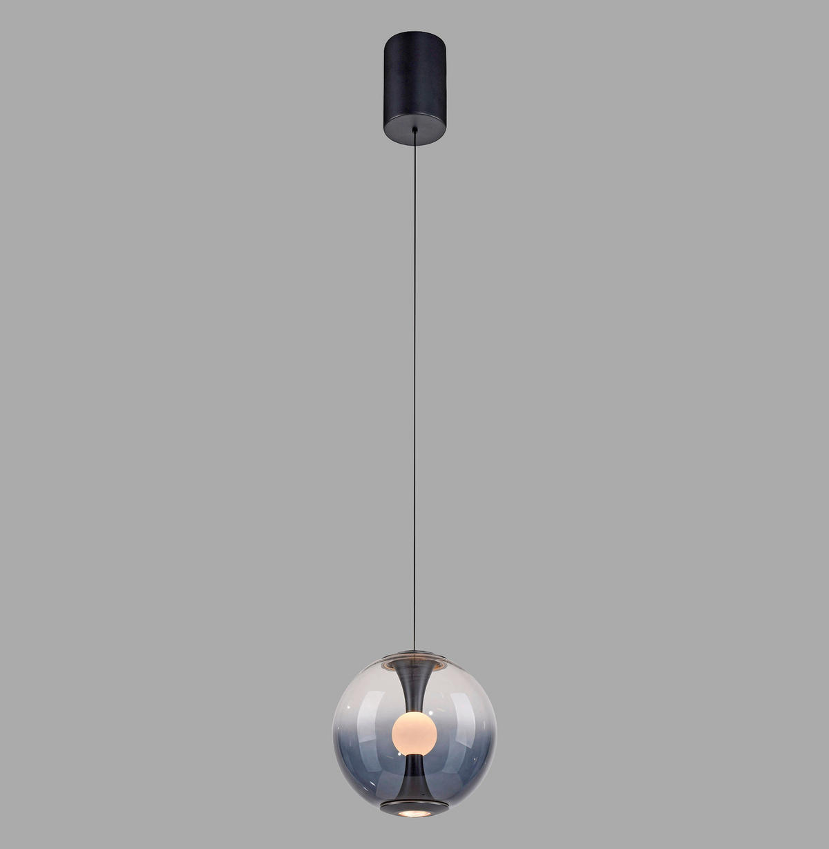 LED-PENDELLEUCHTE PURE Glow 20/80-200 cm   - Grau, MODERN, Glas/Kunststoff (20/80-200cm) - Neuhaus PURE