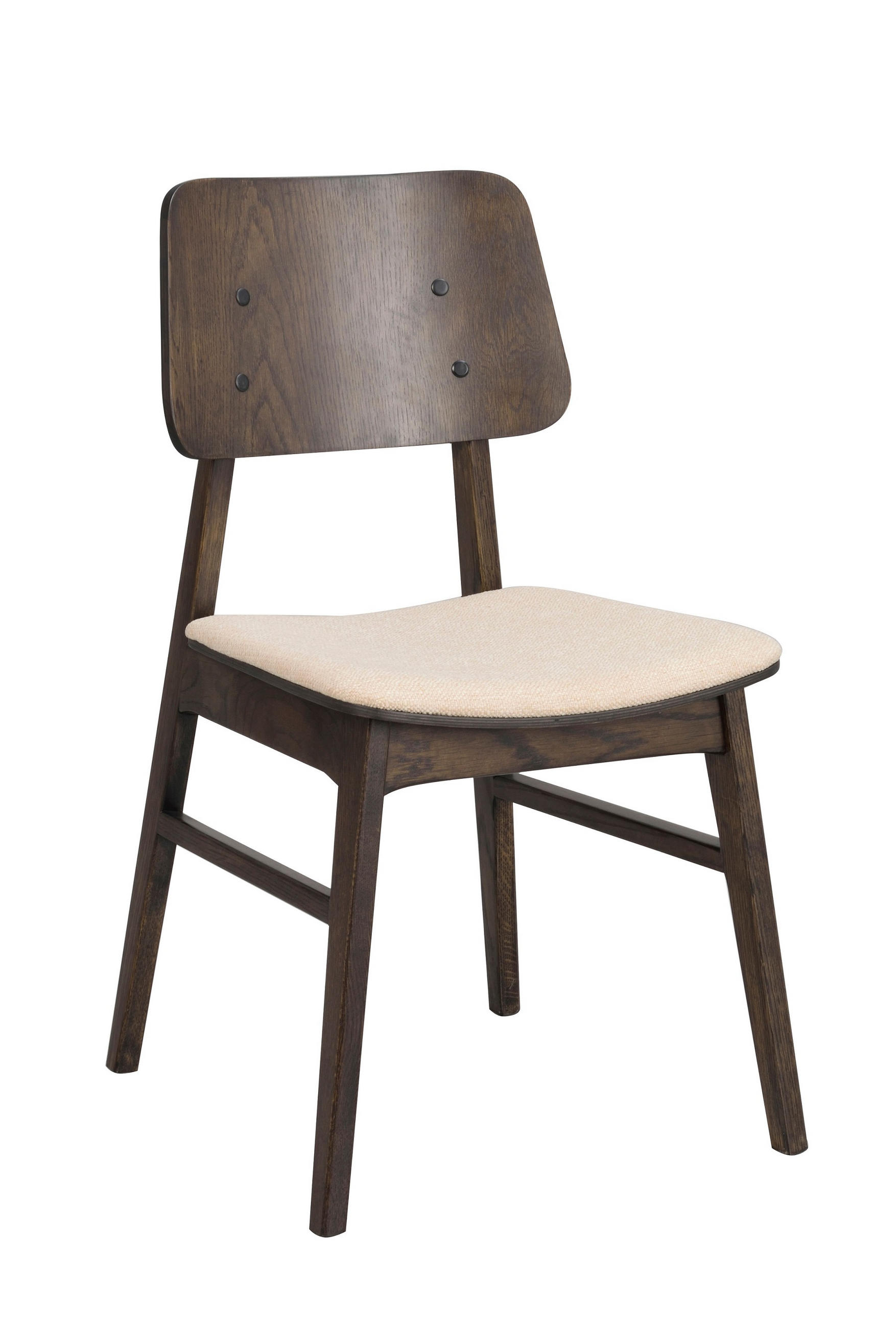 STOL flatväv  - brun, Klassisk, trä/textil (50/85/46cm) - Rowico