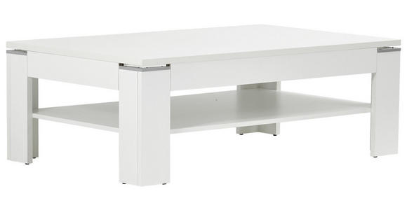 COUCHTISCH in Holzwerkstoff 120/75/43 cm - Weiß, KONVENTIONELL, Holzwerkstoff (120/75/43cm) - Hom`in