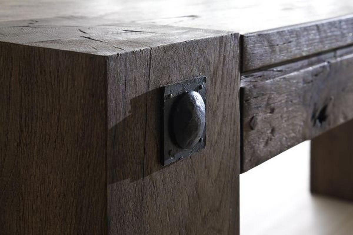ESSTISCH Eiche massiv rechteckig Eichefarben  - Eichefarben, Design, Holz (220/100/76cm) - Landscape
