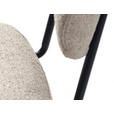 STUHL Bouclé Creme  - Creme/Schwarz, Design, Textil/Metall (50/98/50cm) - Carryhome