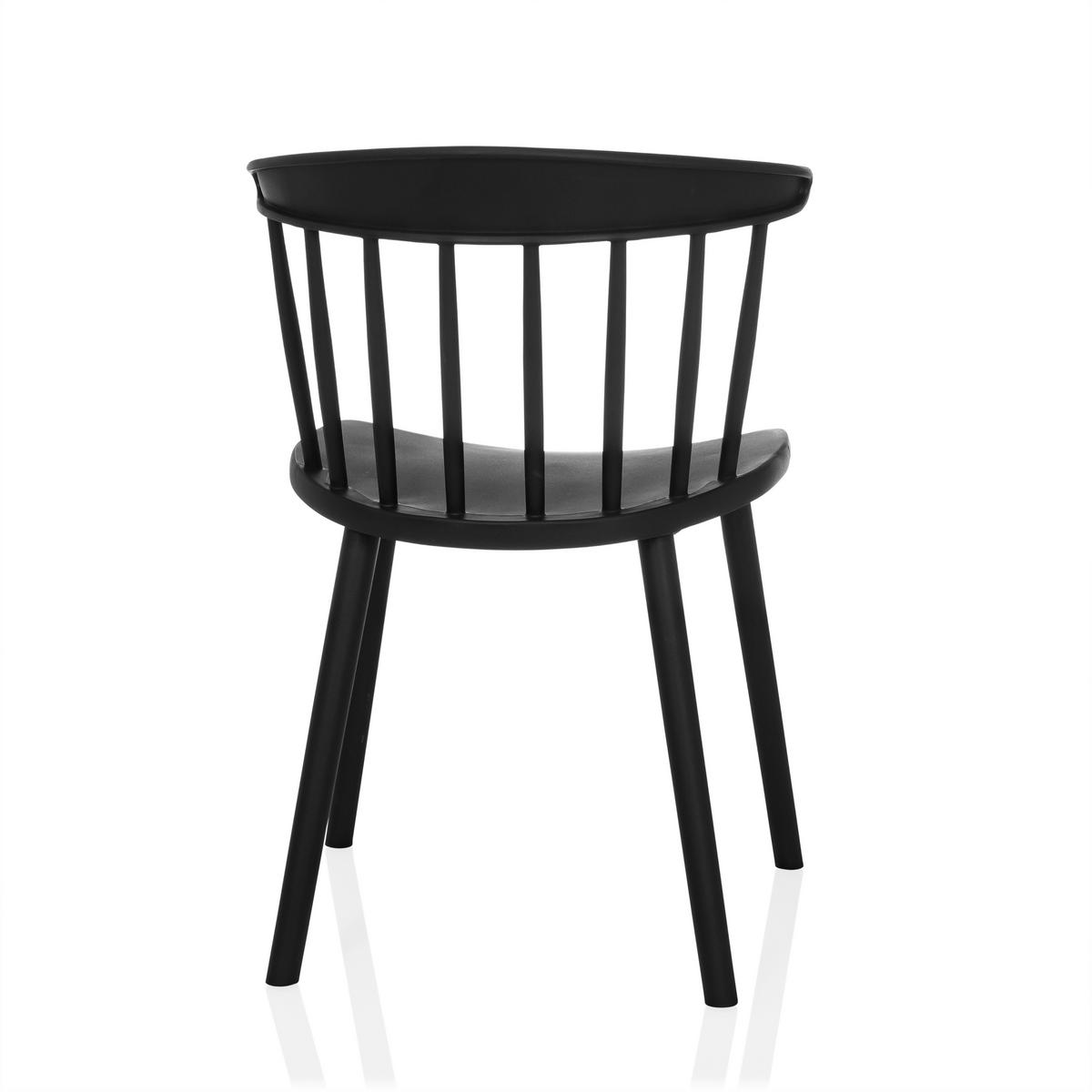 BESUCHERSTUHL  in Schwarz  - Schwarz, MODERN, Kunststoff (53/75/45cm) - MID.YOU