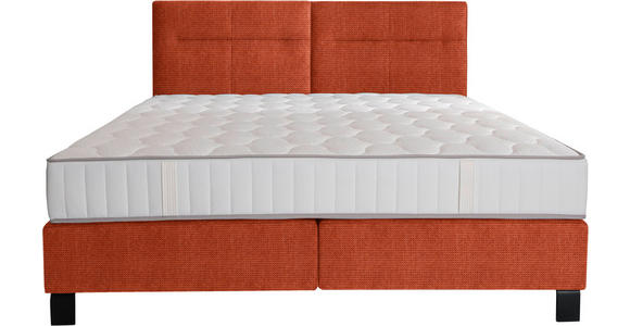 BOXSPRINGBETT 200/220 cm  in Orange  - Schwarz/Orange, KONVENTIONELL, Textil/Metall (200/220cm) - Esposa