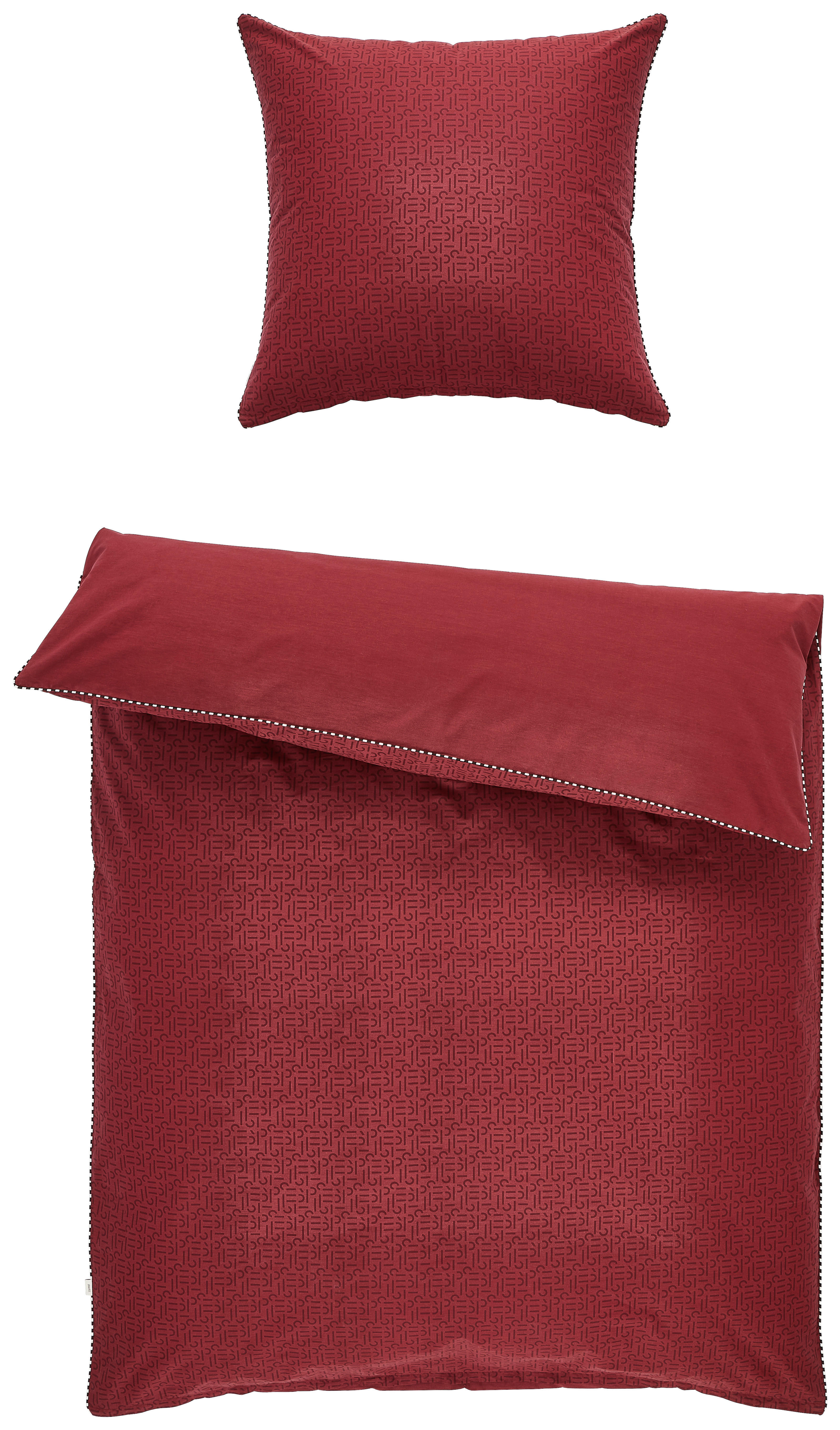WENDEBETTWÄSCHE Scatter Renforcé  - Rot/Schwarz, Design, Textil (135/200cm) - Esprit