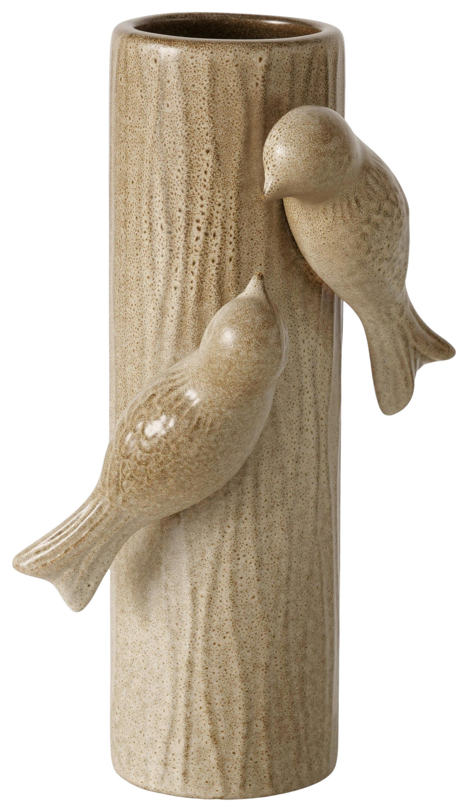 VASE  - Braun, Basics, Keramik (20,5/14/10cm)