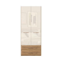 ORMAR SA KLASIČNIM VRATIMA bež  92/224/56 cm  - bež, Dizajnerski, metal/pločasti materijal (92/224/56cm)