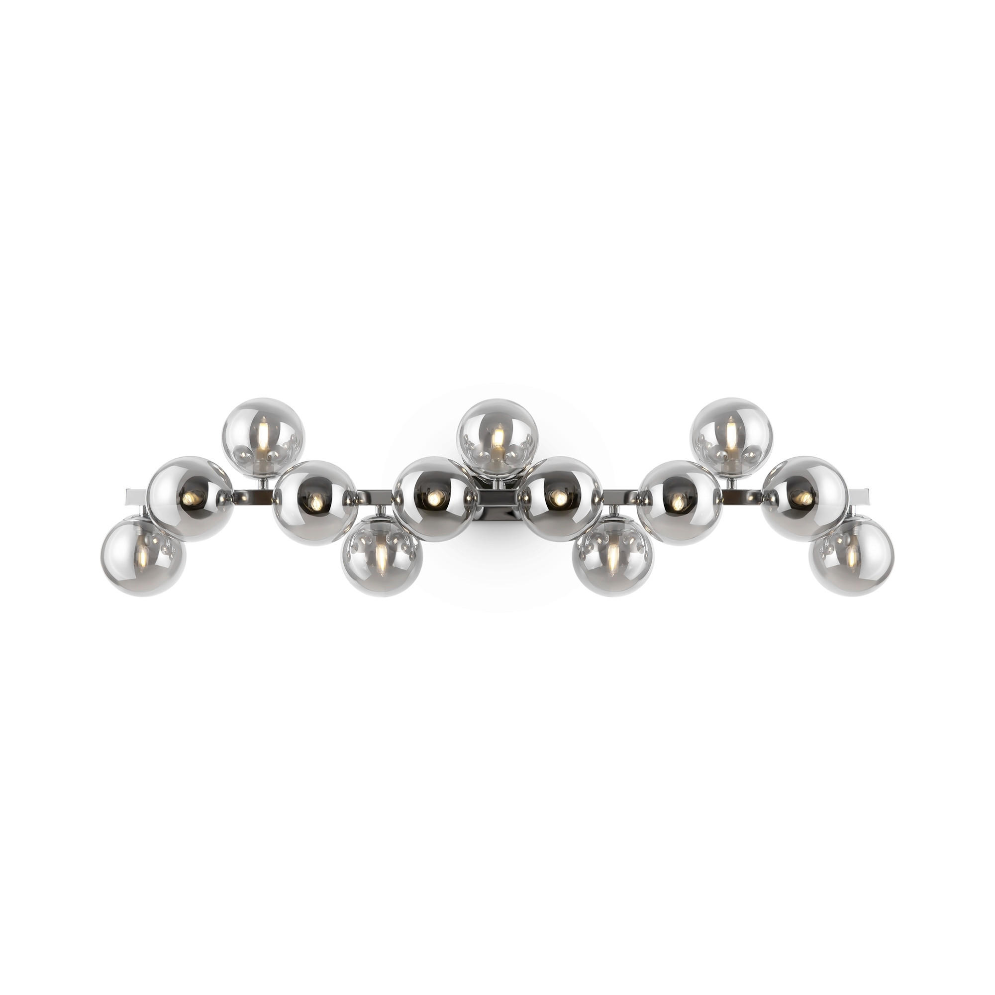 WANDLEUCHTE Modern   - Chromfarben/Grau, Trend, Glas/Metall (24/95/23cm) - MAYTONI