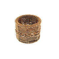 SERVIETTENRING   - Goldfarben, LIFESTYLE, Glas/Metall (5/4cm) - Ambia Home