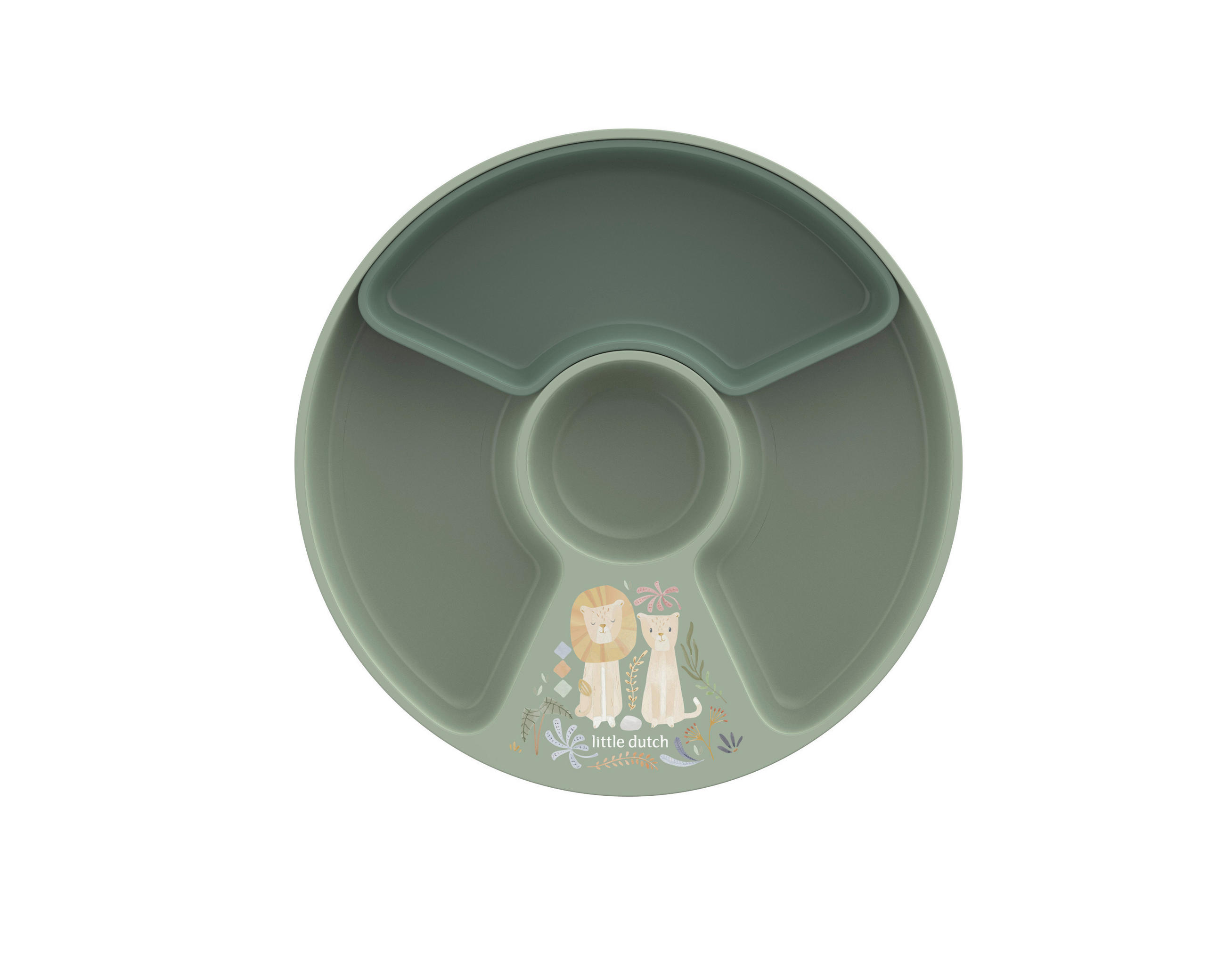 KINDERTELLER Mio  - Salbeigrün/Multicolor, Basics, Kunststoff (20cm) - Mepal