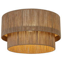 STROPNA SVETILKA 45/27 cm   - bela/rjava, Natur, kovina/umetna masa (45/27cm) - Novel