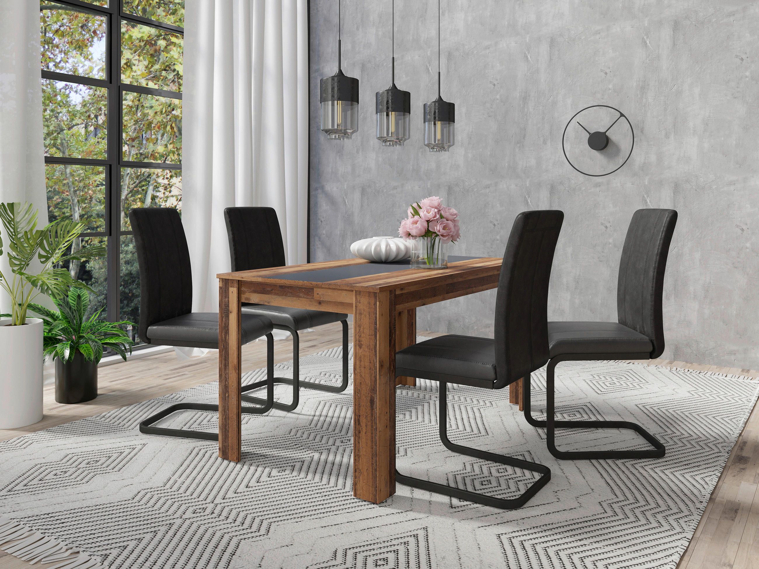 ESSTISCH rechteckig Braun  - Braun, Design, Holzwerkstoff (140/80/75cm) - MID.YOU