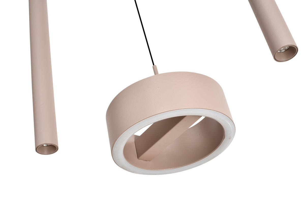 LED-HÄNGELEUCHTE Carnac 111/150/20 cm  - Sandfarben, Design, Kunststoff/Metall (111/150/20cm)