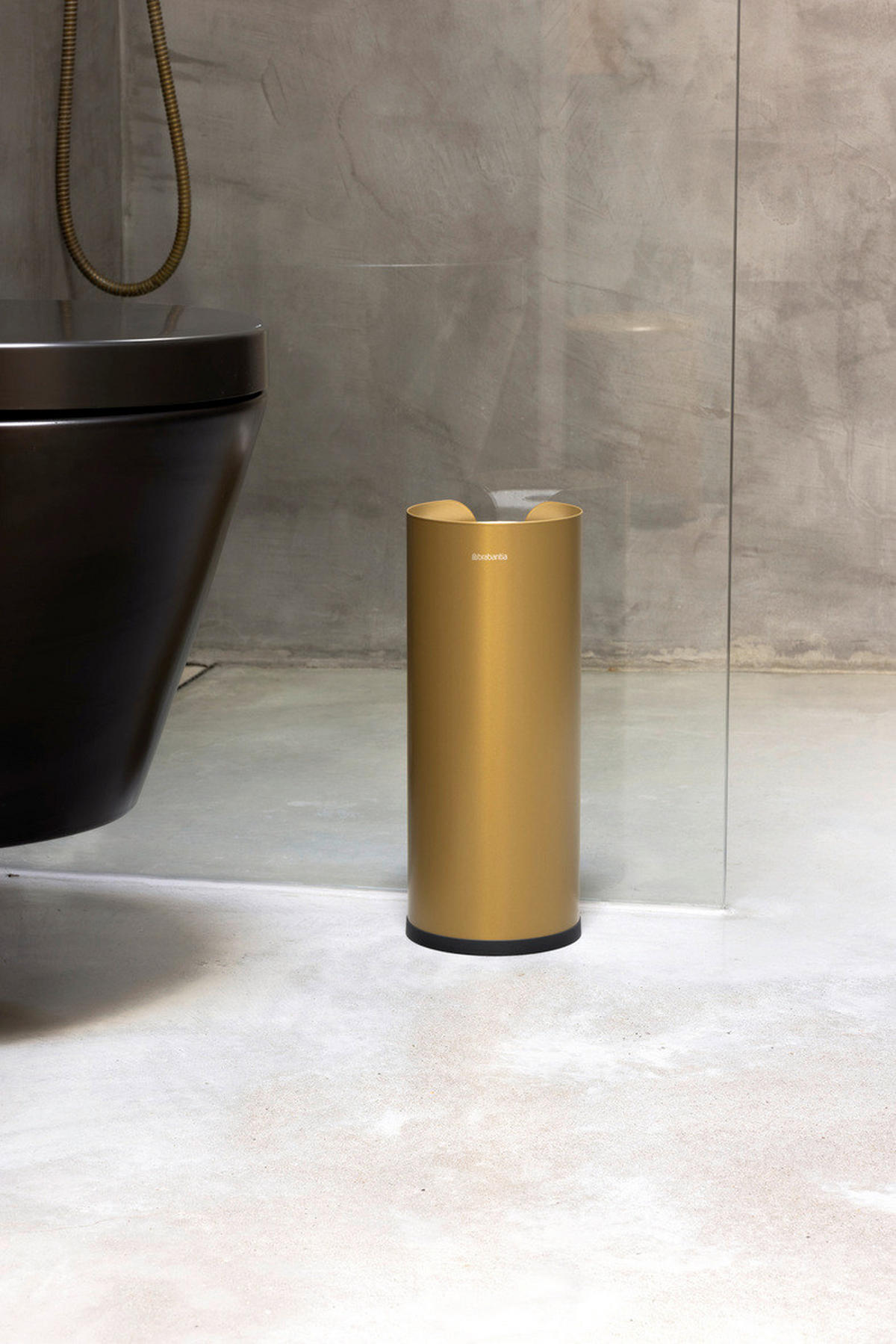 DRŽALO ZA TOALETNI PAPIR - zlate barve, Konvencionalno, kovina (13,2/32,1/13,2cm) - Brabantia