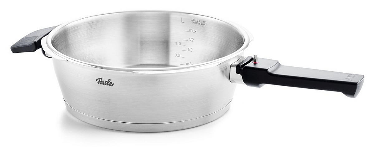 SCHNELLKOCHTOPF VITAVIT® PREMIUM satiniert 2.5 L  - Edelstahlfarben, Basics, Metall (18cm) - Fissler