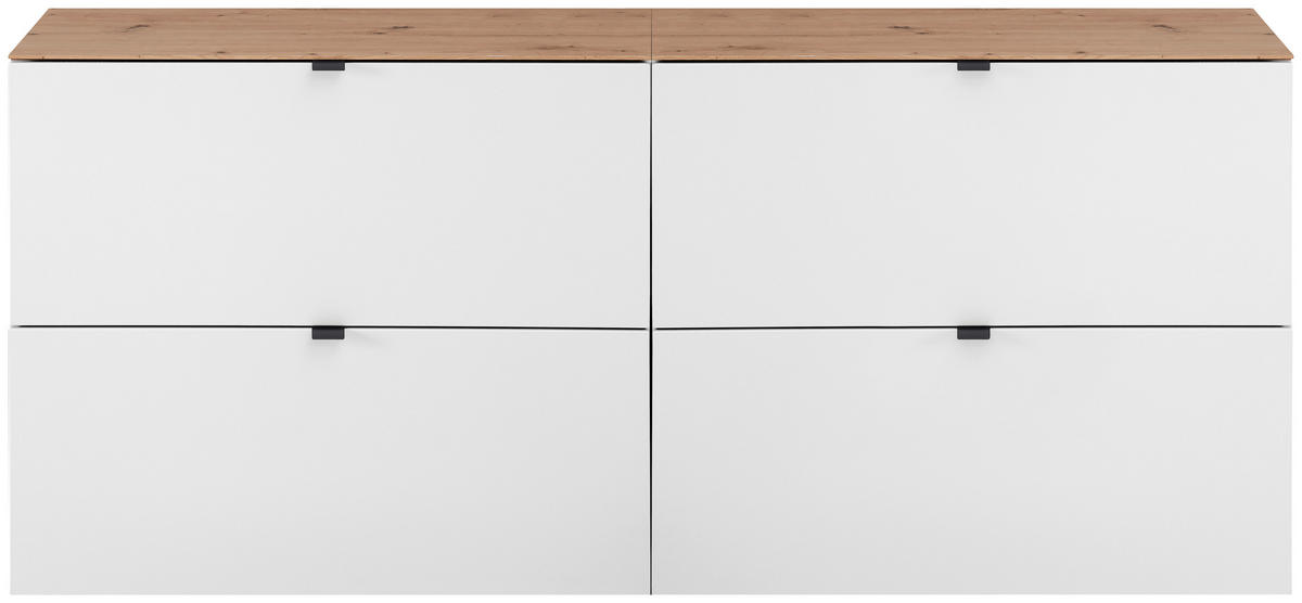 GARDEROBE 5-teilig  in 255/179/37 cm  - Weiß/Eiche Artisan, Design, Holzwerkstoff (255/179/37cm) - Voleo