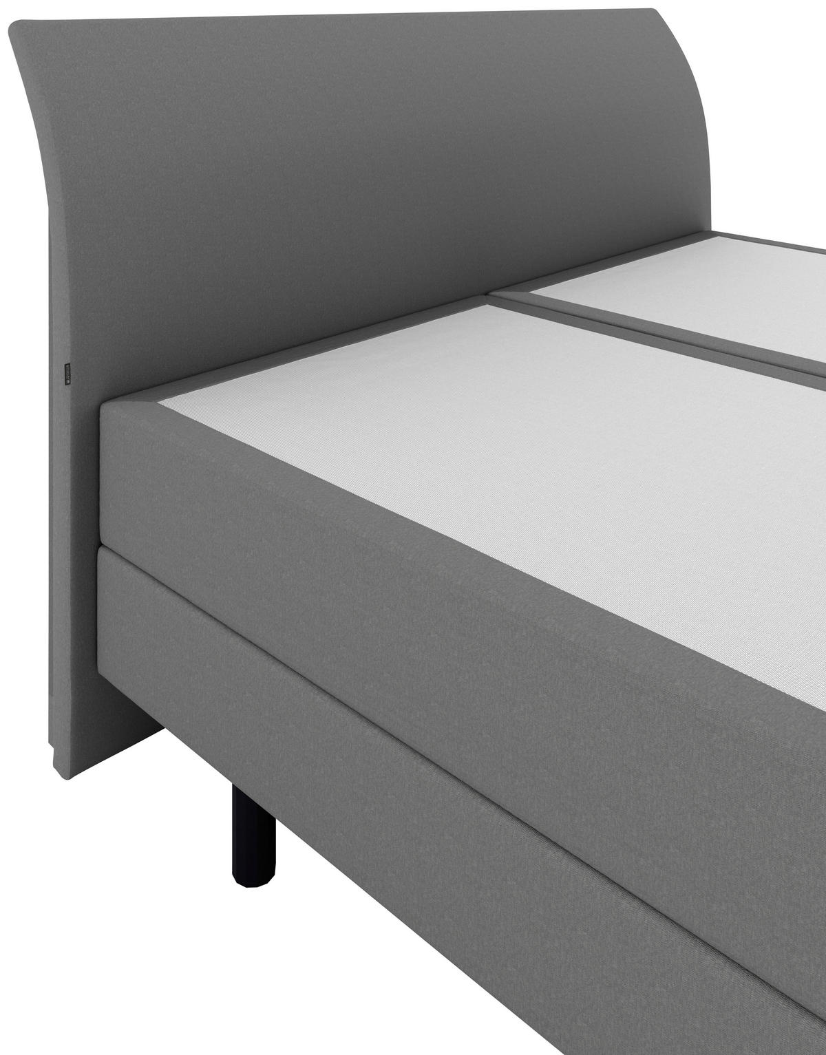 BOXSPRINGBETT 180/200 cm  in Anthrazit  - Anthrazit/Schwarz, KONVENTIONELL, Kunststoff/Textil (180/200cm) - Musterring