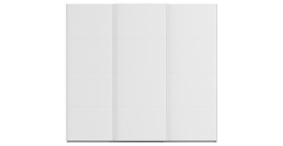 SCHWEBETÜRENSCHRANK 242/223/68 cm 3-türig Weiß  - Weiß, Design, Holzwerkstoff/Kunststoff (242/223/68cm) - Novel