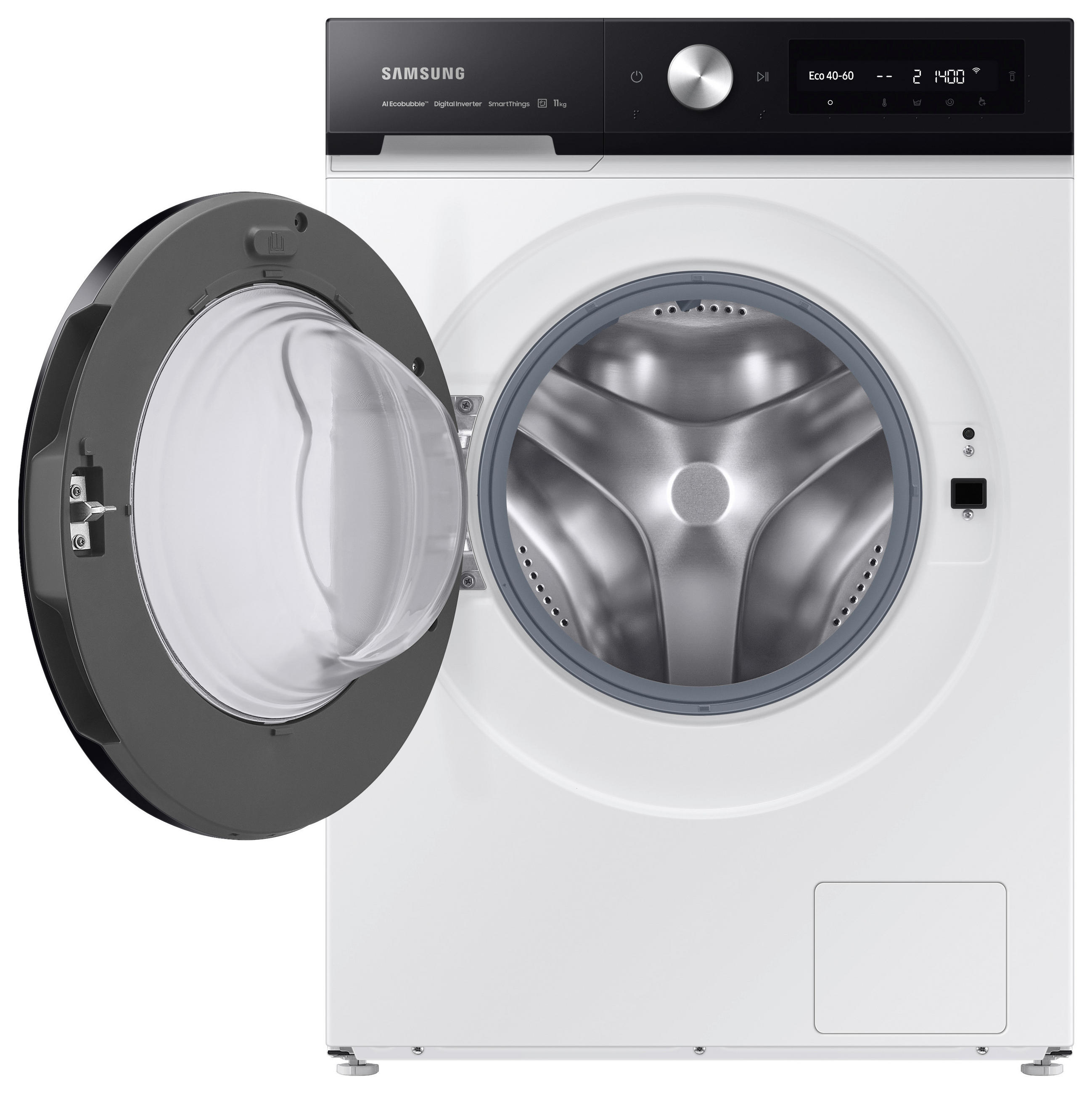 WASCHMASCHINE WW11BB504AAWS2   - Schwarz/Weiß, Basics, Kunststoff/Metall (60/85/60cm) - Samsung