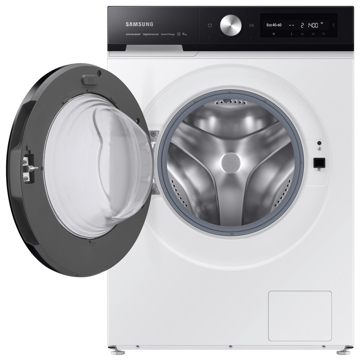 WASCHMASCHINE WW11BB504AAWS2   - Schwarz/Weiß, Basics, Kunststoff/Metall (60/85/60cm) - Samsung