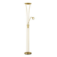 LED-STEHLEUCHTE Arizona  180/25,5/40 cm  - Messingfarben, MODERN, Metall (180/25,5/40cm) - Trio Leuchten