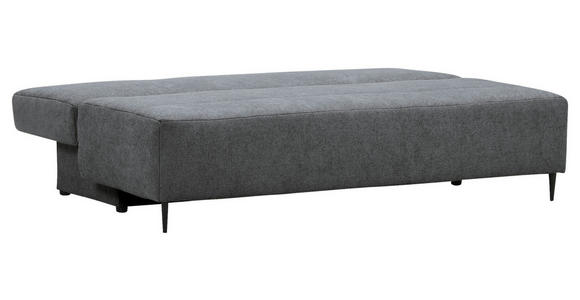SCHLAFSOFA Flachgewebe Dunkelgrau  - Dunkelgrau/Schwarz, KONVENTIONELL, Textil/Metall (197/75/100cm) - Carryhome