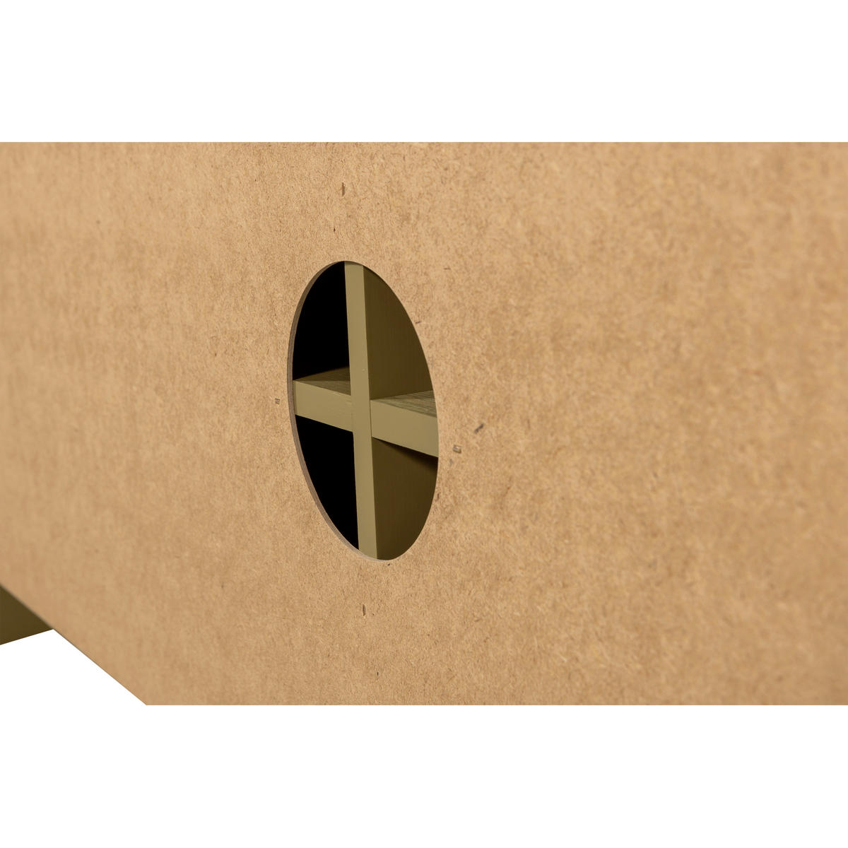 LOWBOARD Basu 152/53/46 cm   - Grün, Design, Holz (152/53/46cm) - Livetastic