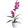 KUNSTPFLANZE Orchidee 60 cm  - Lila/Weiß, Design, Keramik/Kunststoff (60cm) - P & B