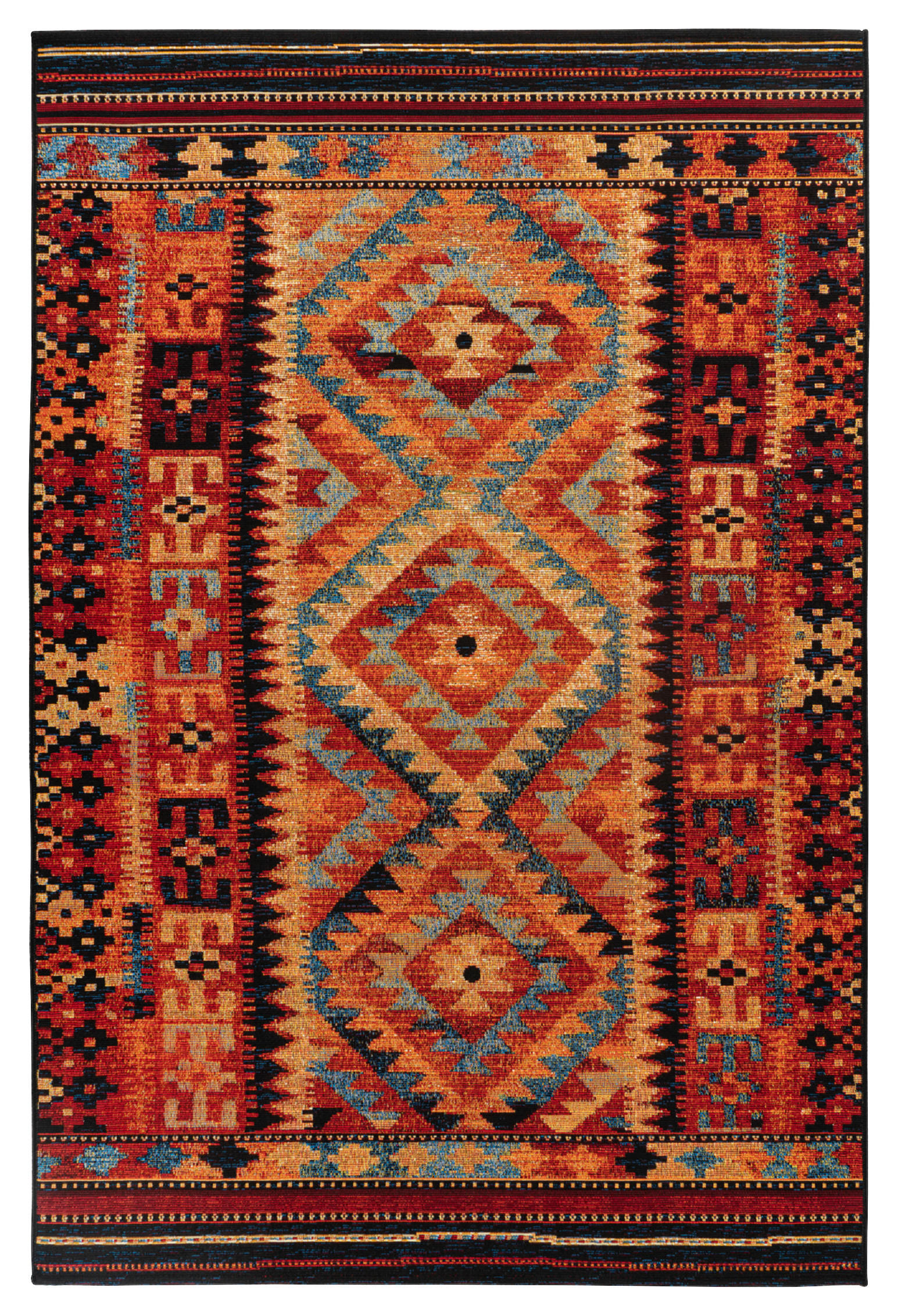OUTDOORTEPPICH 200/290 cm Multicolor, Rot  - Rot/Multicolor, Design, Textil (200/290cm) - Obsession