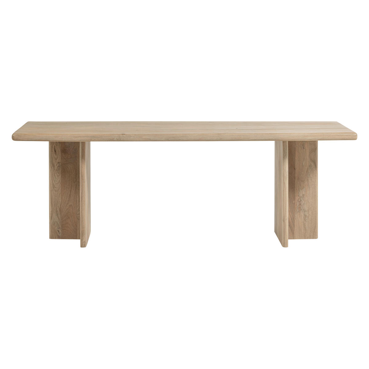 ESSTISCH 220/90/76 cm Echtholz  Holz in verschiedenen Größen erhältlich rechteckig Naturfarben  - Naturfarben, MODERN, Holz (220/90/76cm) - Livetastic