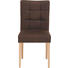 STUHL Buche massiv Dunkelbraun - Dunkelbraun, Design, Holz/Textil (47/93/61cm)