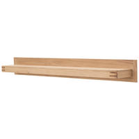 WANDBOARD Holz, Holzwerkstoff Balkeneiche furniert, massiv Eichefarben  - Eichefarben, Design, Holz/Holzwerkstoff (180/20/25cm) - Livetastic