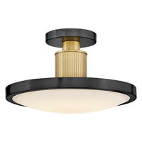 LED-HÄNGELEUCHTE Hinkley 22,2/36,2 cm  - Schwarz, Design, Glas/Metall (22,2/36,2cm) - Elstead Lighting