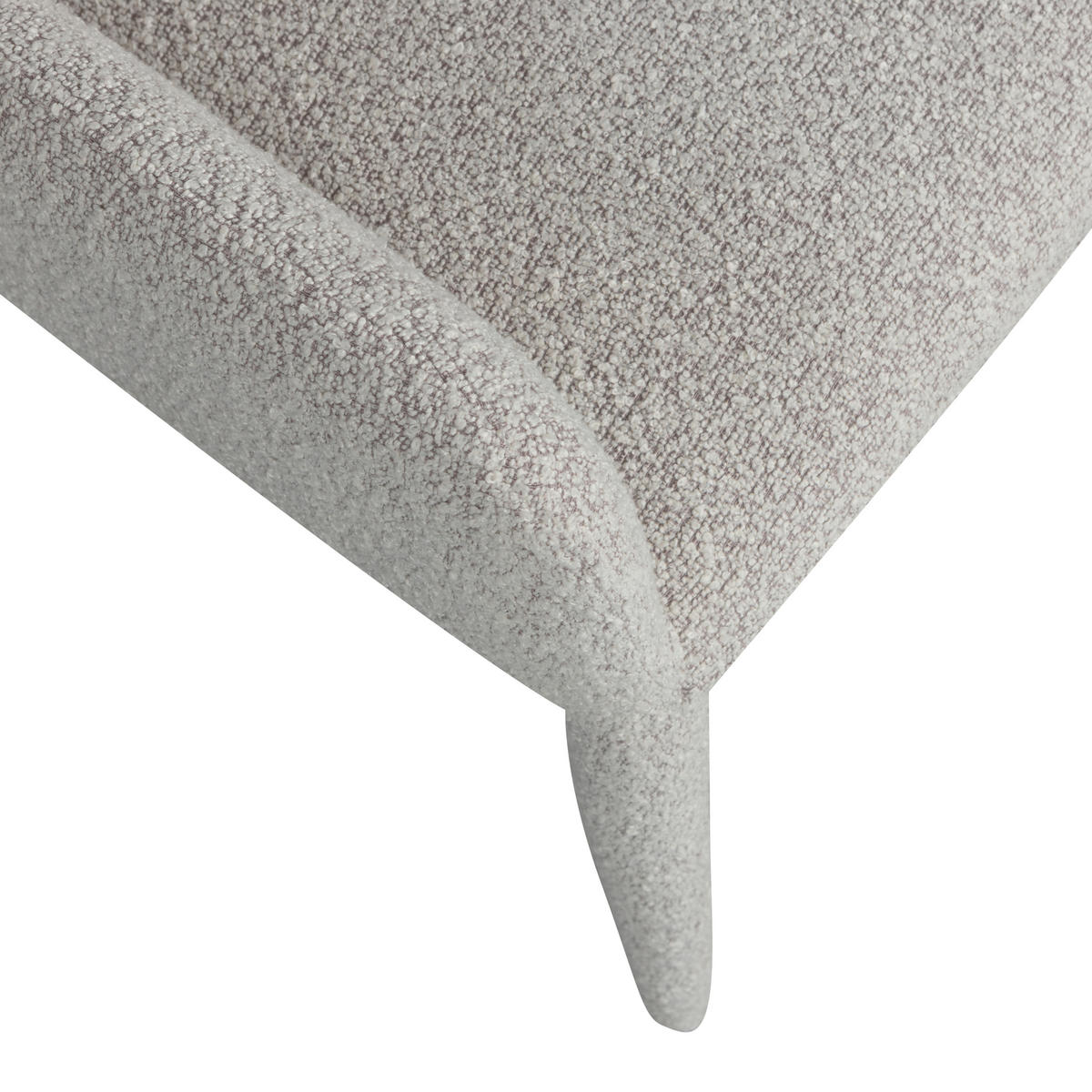 ARMLEHNSTUHL  in Bouclé  - Greige, Design, Textil (54/83/57cm) - Livetastic