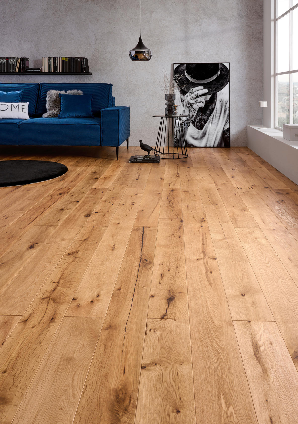 LANDHAUSDIELE Eiche Natur  per  m² - KONVENTIONELL, Holz (190/19/1,4cm) - Ambiente