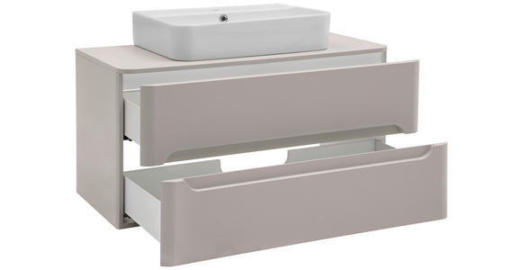 WASCHTISCHKOMBI 101 cm  - Kaschmir/Weiß, KONVENTIONELL, Keramik/Holzwerkstoff (101cm) - Xora