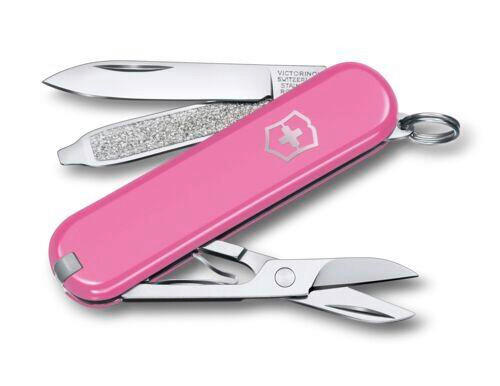 TASCHENMESSER 5.8/1.8/0,9 cm  - Pink, Basics, Metall (5.8/1.8/0,9cm) - Victorinox